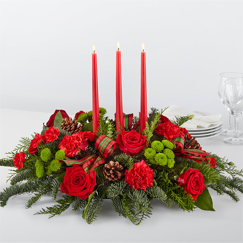 By the Candlelight Centerpiece – Awesome Blossom Flowers And Gifts, Citrus Heights CA