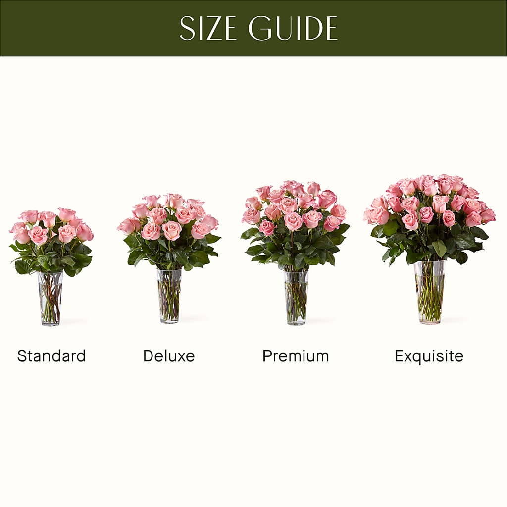 Long Stem Pink Rose Bouquet – Awesome Blossom Flowers And Gifts, Citrus Heights CA