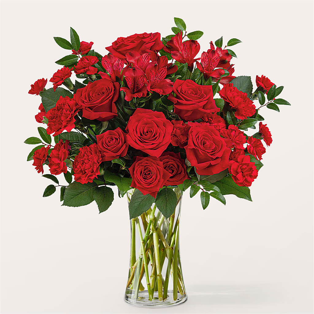 Brilliant Ruby Bouquet – Awesome Blossom Flowers And Gifts, Citrus Heights CA