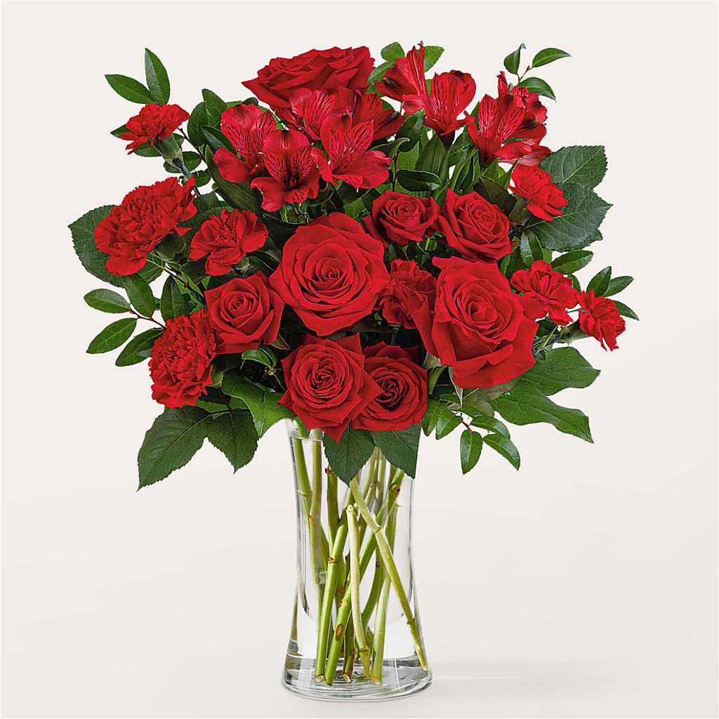 Brilliant Ruby Bouquet – Awesome Blossom Flowers And Gifts, Citrus Heights CA