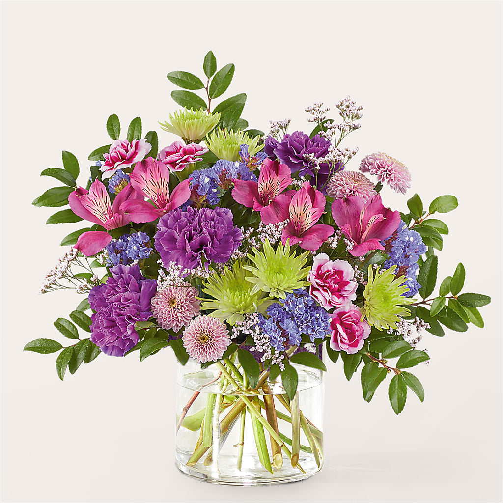 Glass Half Full Bouquet – Awesome Blossom Flowers And Gifts, Citrus Heights CA