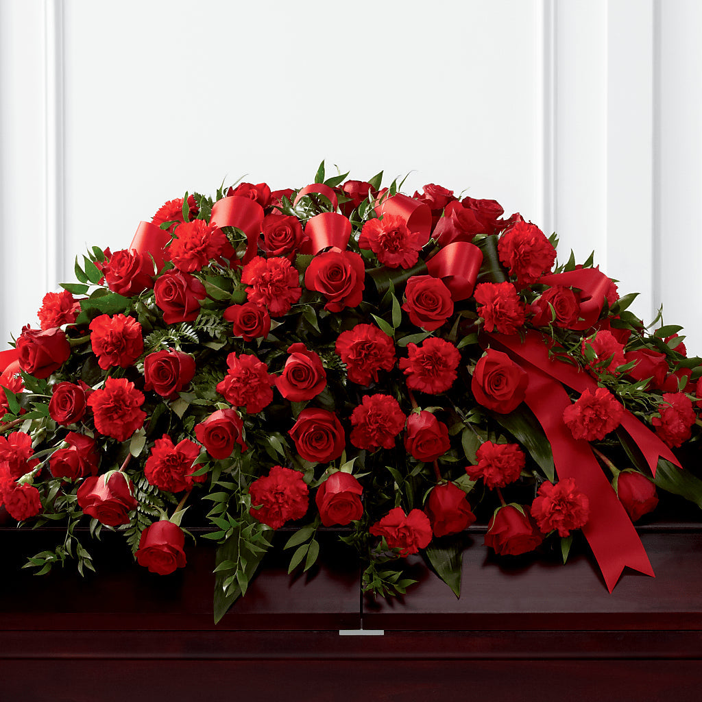 Tribute of Life Casket Spray – Awesome Blossom Flowers And Gifts, Citrus Heights CA