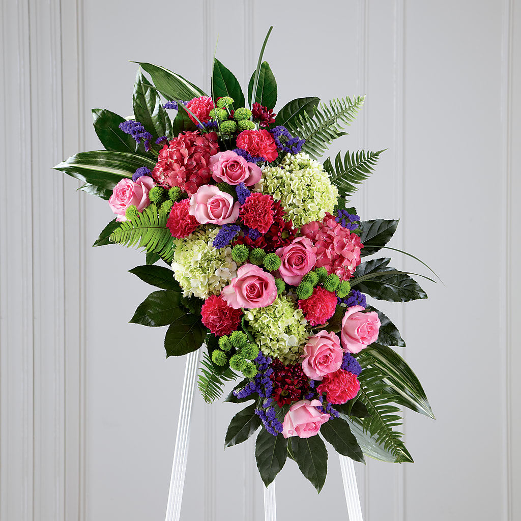 Refreshing Mix Standing Spray – Awesome Blossom Flowers And Gifts, Citrus Heights CA