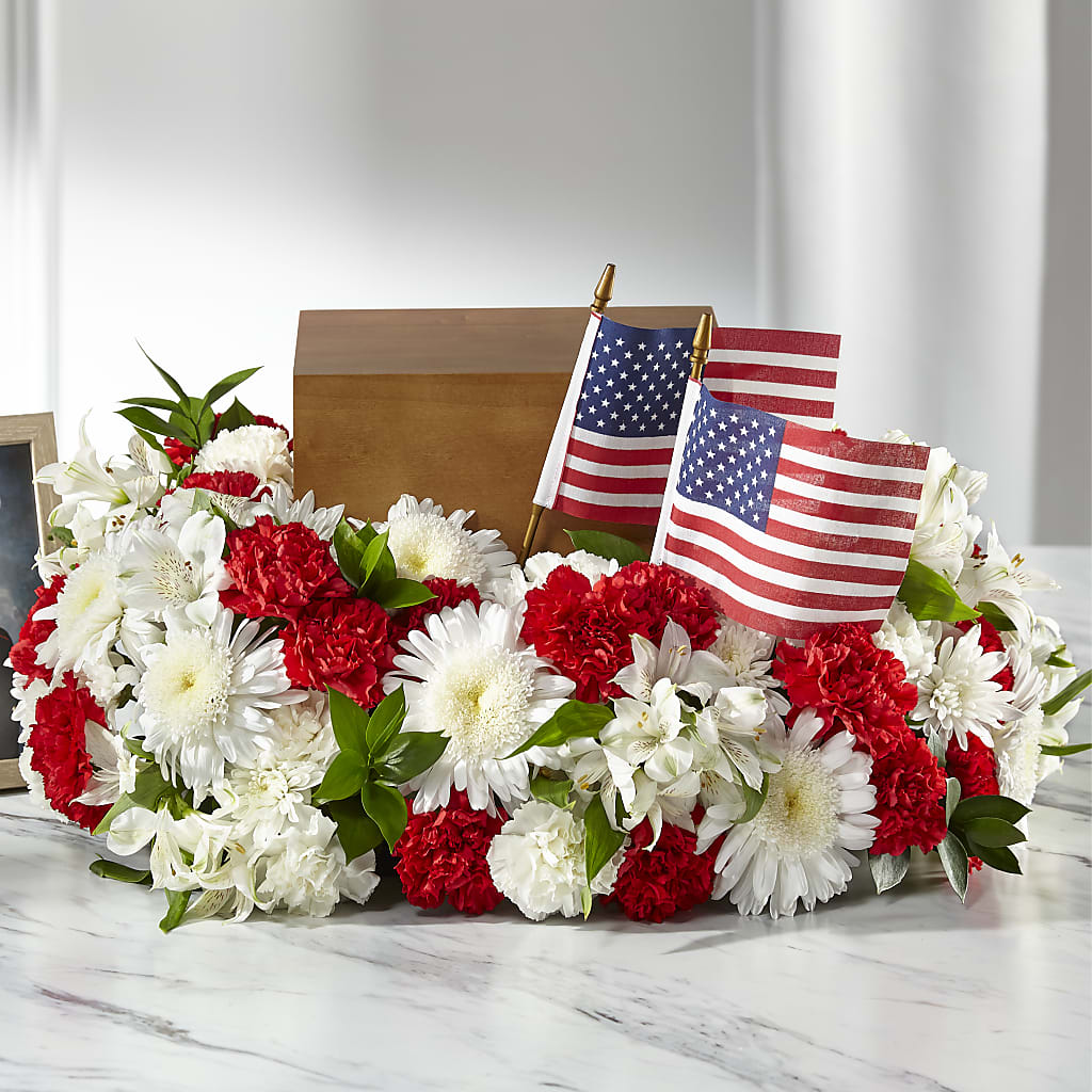 Spirit of Patriotism Cremation Adornment – Awesome Blossom Flowers And Gifts, Citrus Heights CA