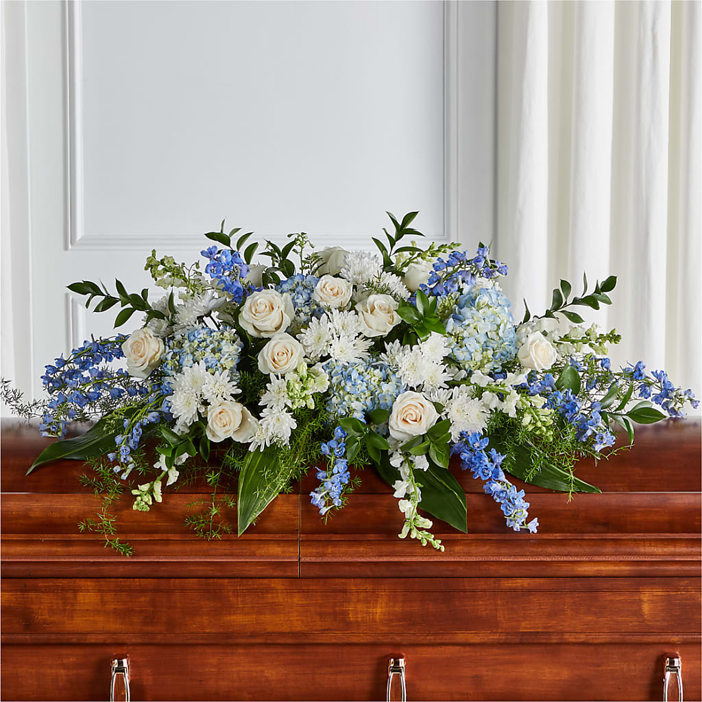 Timeless Essence Casket Spray – Awesome Blossom Flowers And Gifts, Citrus Heights CA