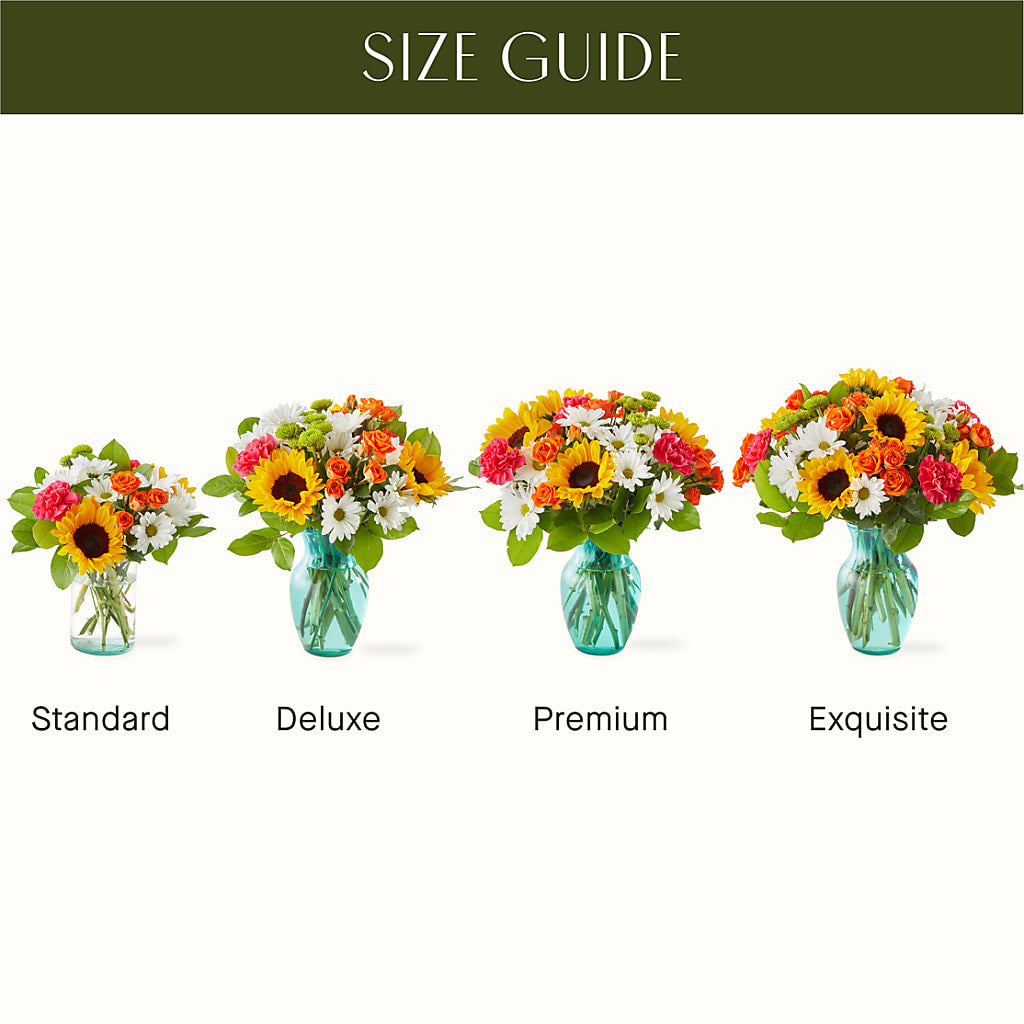 Sun-drenched Blooms Bouquet – Awesome Blossom Flowers And Gifts, Citrus Heights CA
