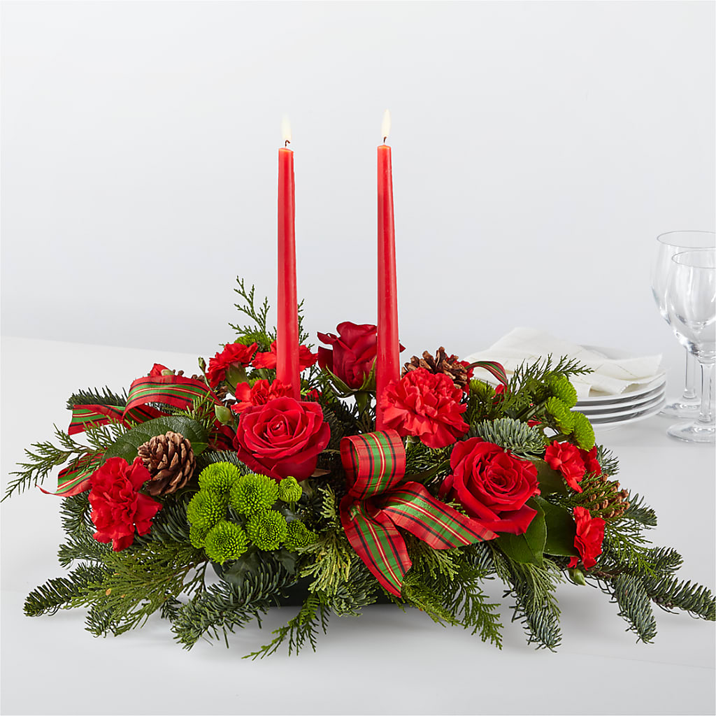 By the Candlelight Centerpiece –  Awesome Blossom Flowers And Gifts, Citrus Heights CA