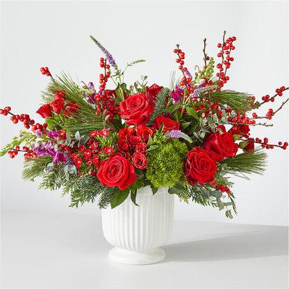 Big Red Bow Bouquet –  Awesome Blossom Flowers And Gifts, Citrus Heights CA