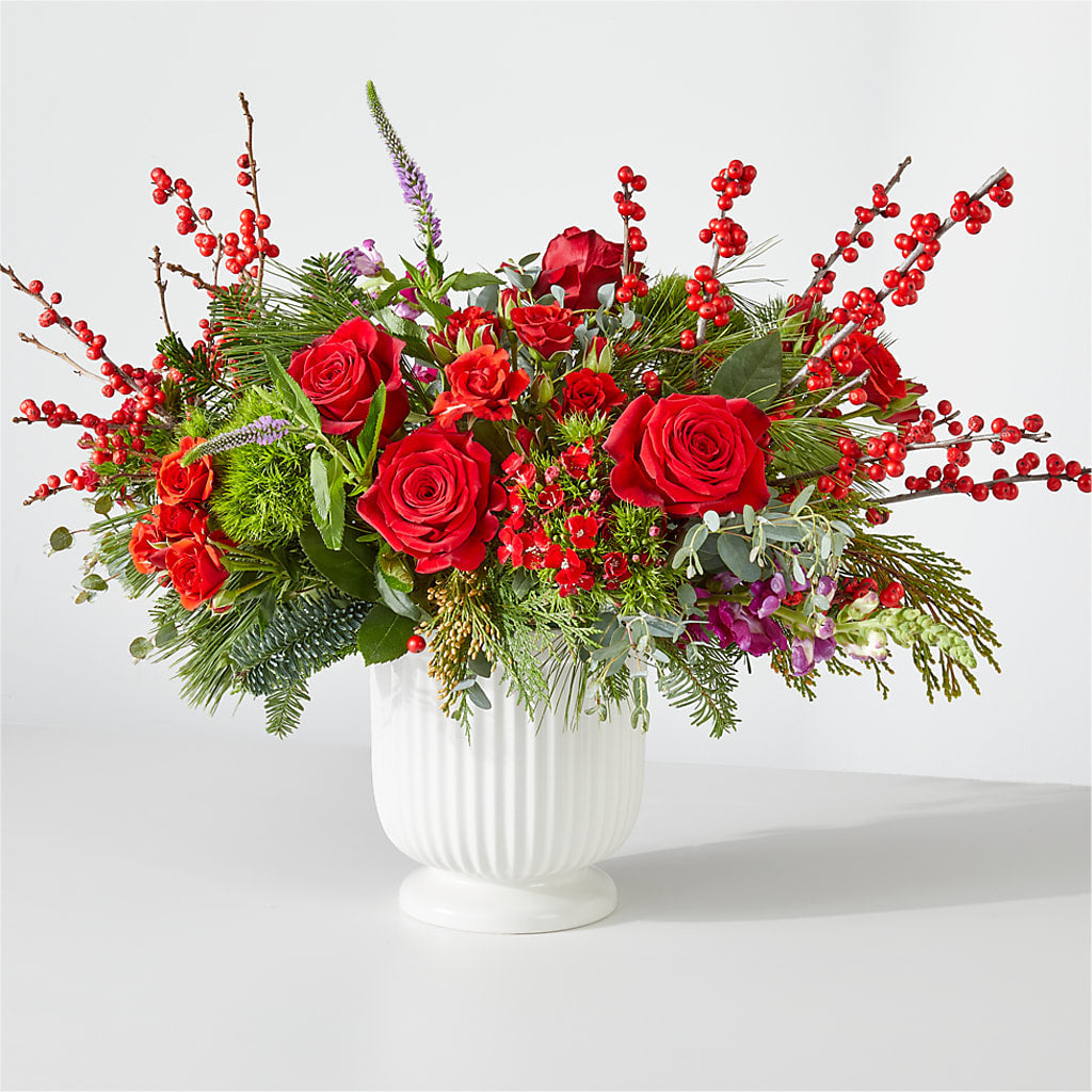 Big Red Bow Bouquet –  Awesome Blossom Flowers And Gifts, Citrus Heights CA