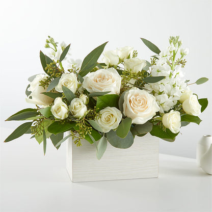 Fresh Linen Box Bouquet –  Awesome Blossom Flowers And Gifts, Citrus Heights CA
