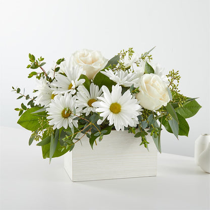 Fresh Linen Box Bouquet –  Awesome Blossom Flowers And Gifts, Citrus Heights CA