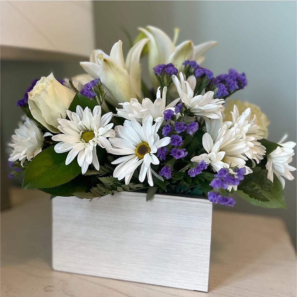 Beyond Blue Box Bouquet –  Awesome Blossom Flowers And Gifts, Citrus Heights CA