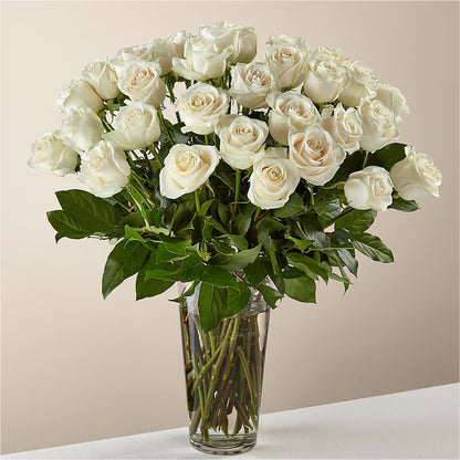 Long Stem White Rose Bouquet –  Awesome Blossom Flowers And Gifts, Citrus Heights CA