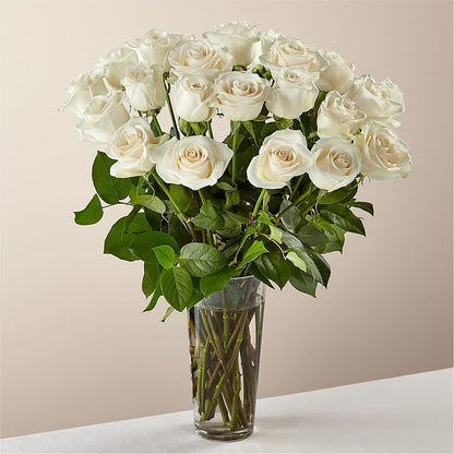 Long Stem White Rose Bouquet –  Awesome Blossom Flowers And Gifts, Citrus Heights CA