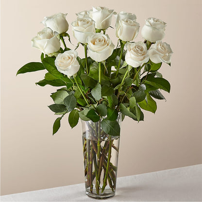 Long Stem White Rose Bouquet –  Awesome Blossom Flowers And Gifts, Citrus Heights CA