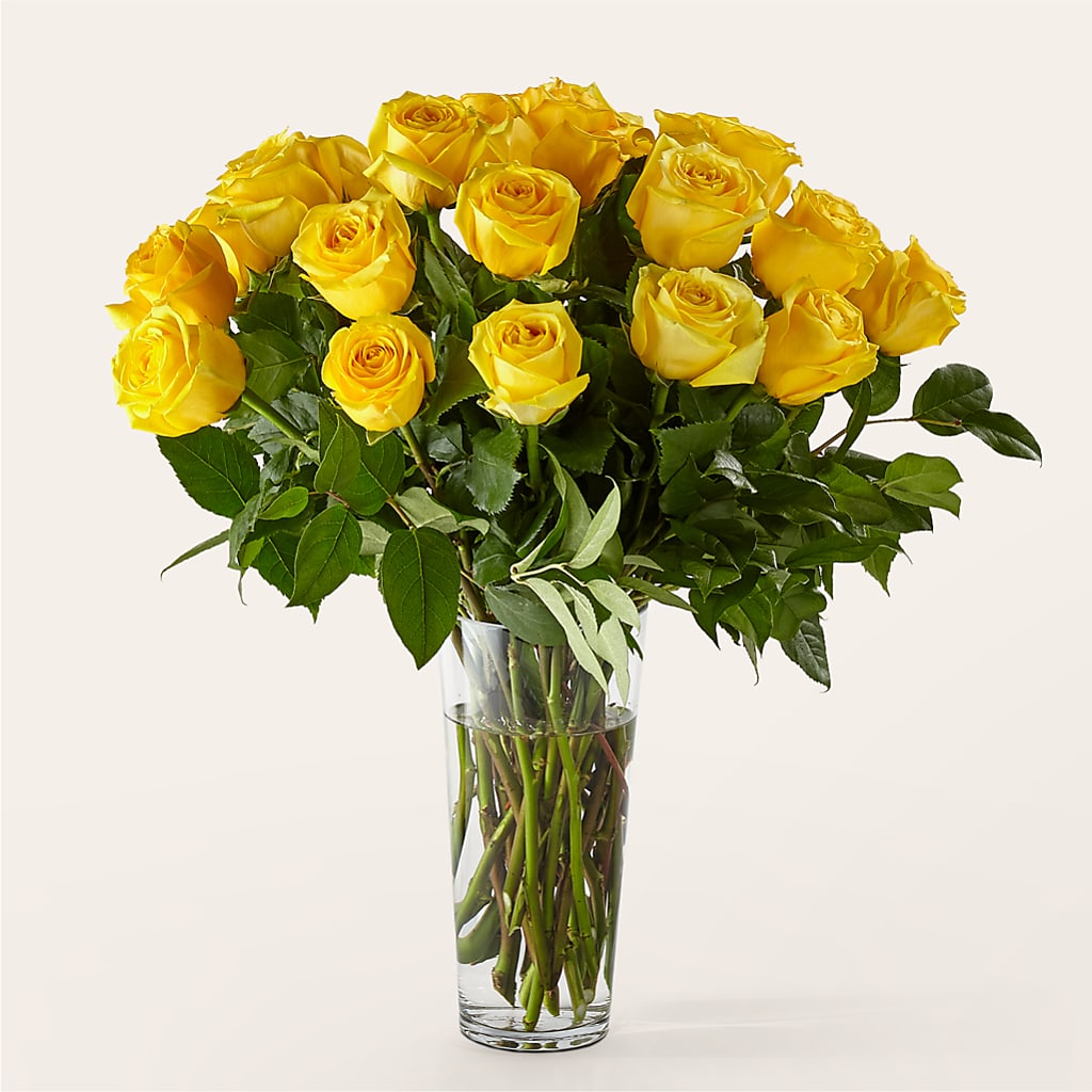 Long Stem Yellow Rose Bouquet –  Awesome Blossom Flowers And Gifts, Citrus Heights CA