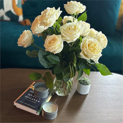 Long Stem Yellow Rose Bouquet –  Awesome Blossom Flowers And Gifts, Citrus Heights CA