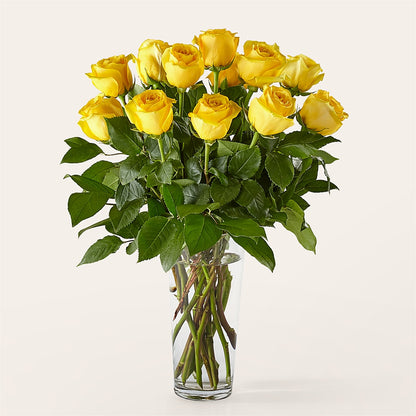 Long Stem Yellow Rose Bouquet –  Awesome Blossom Flowers And Gifts, Citrus Heights CA