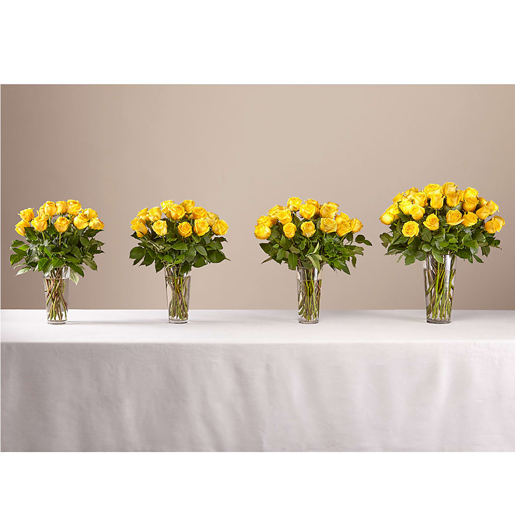 Long Stem Yellow Rose Bouquet –  Awesome Blossom Flowers And Gifts, Citrus Heights CA