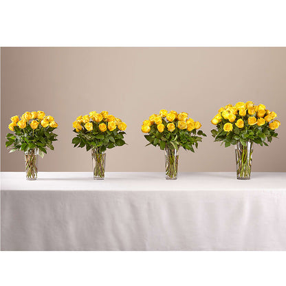 Long Stem Yellow Rose Bouquet –  Awesome Blossom Flowers And Gifts, Citrus Heights CA