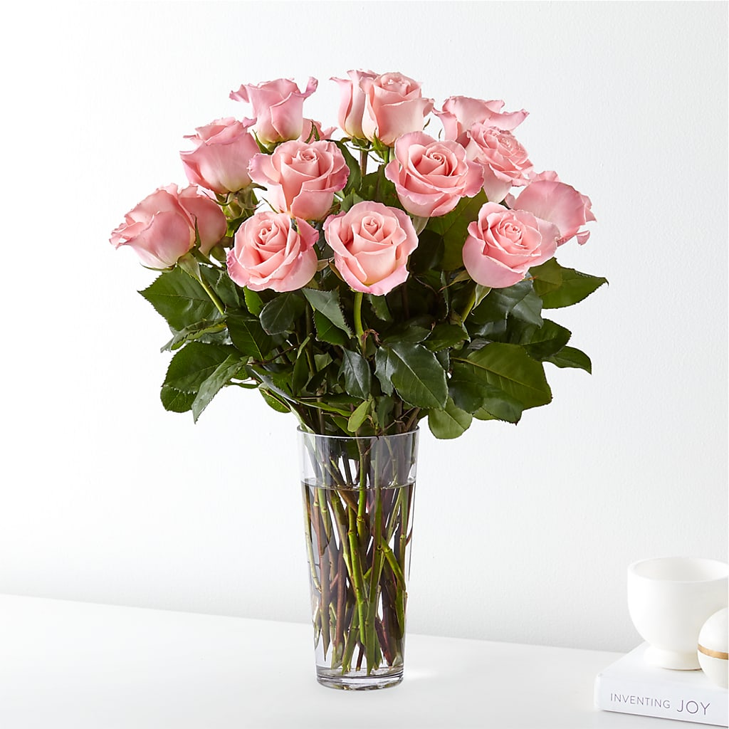 Long Stem Pink Rose Bouquet –  Awesome Blossom Flowers And Gifts, Citrus Heights CA