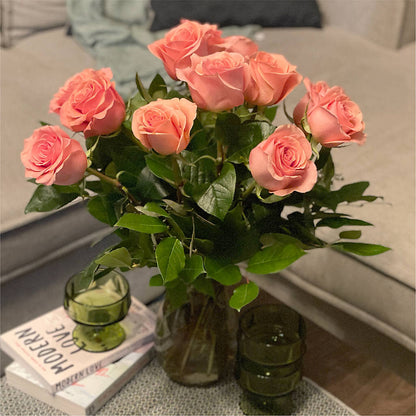 Long Stem Pink Rose Bouquet –  Awesome Blossom Flowers And Gifts, Citrus Heights CA