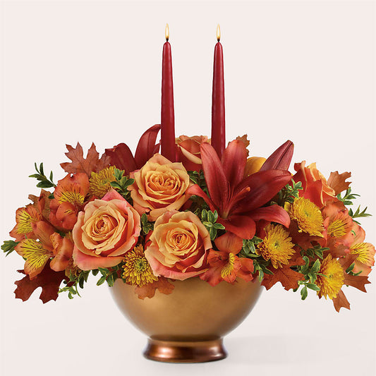 Harvest Table Centerpiece –  Awesome Blossom Flowers And Gifts, Citrus Heights CA