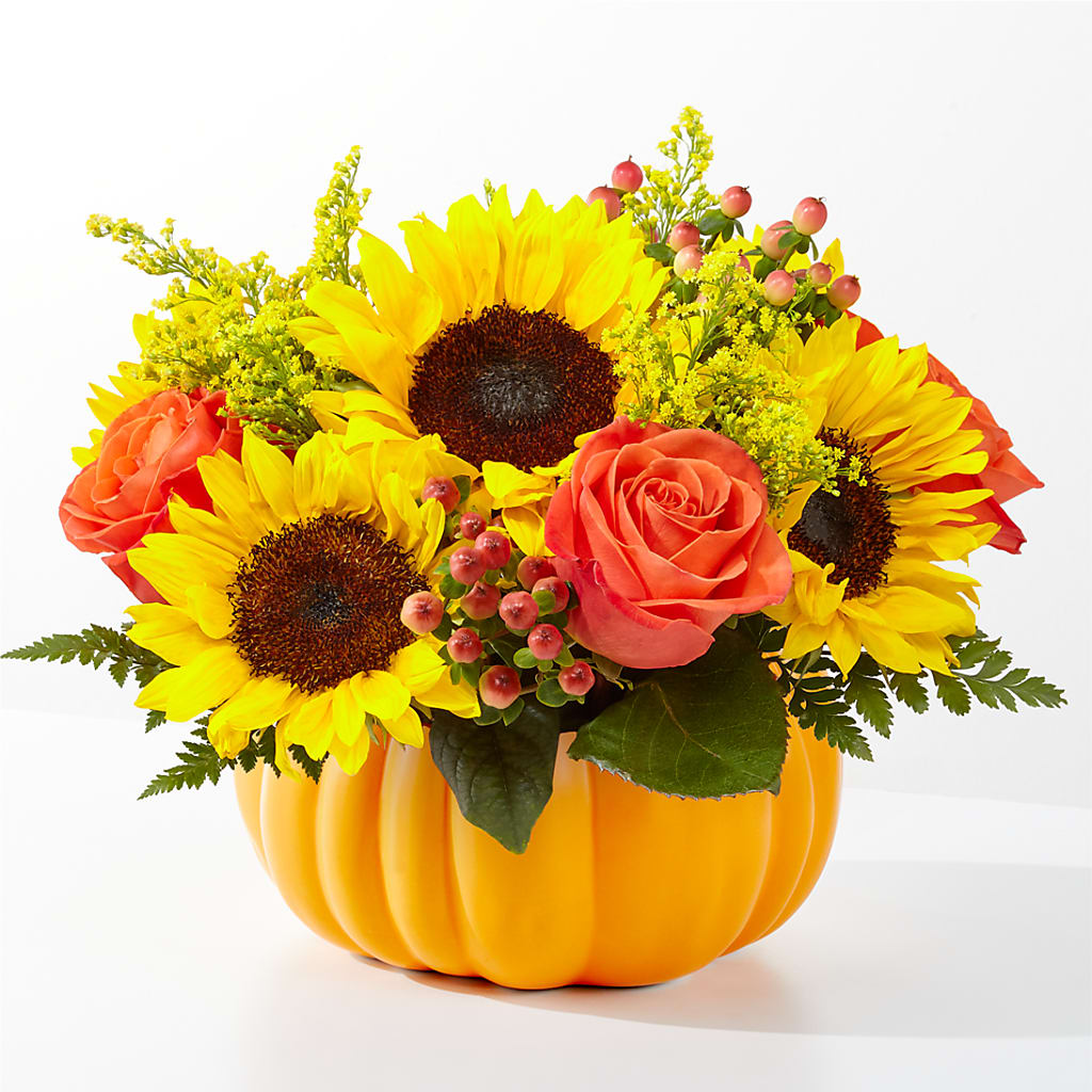 Pick of the Patch Pumpkin Bouquet –  Awesome Blossom Flowers And Gifts, Citrus Heights CA