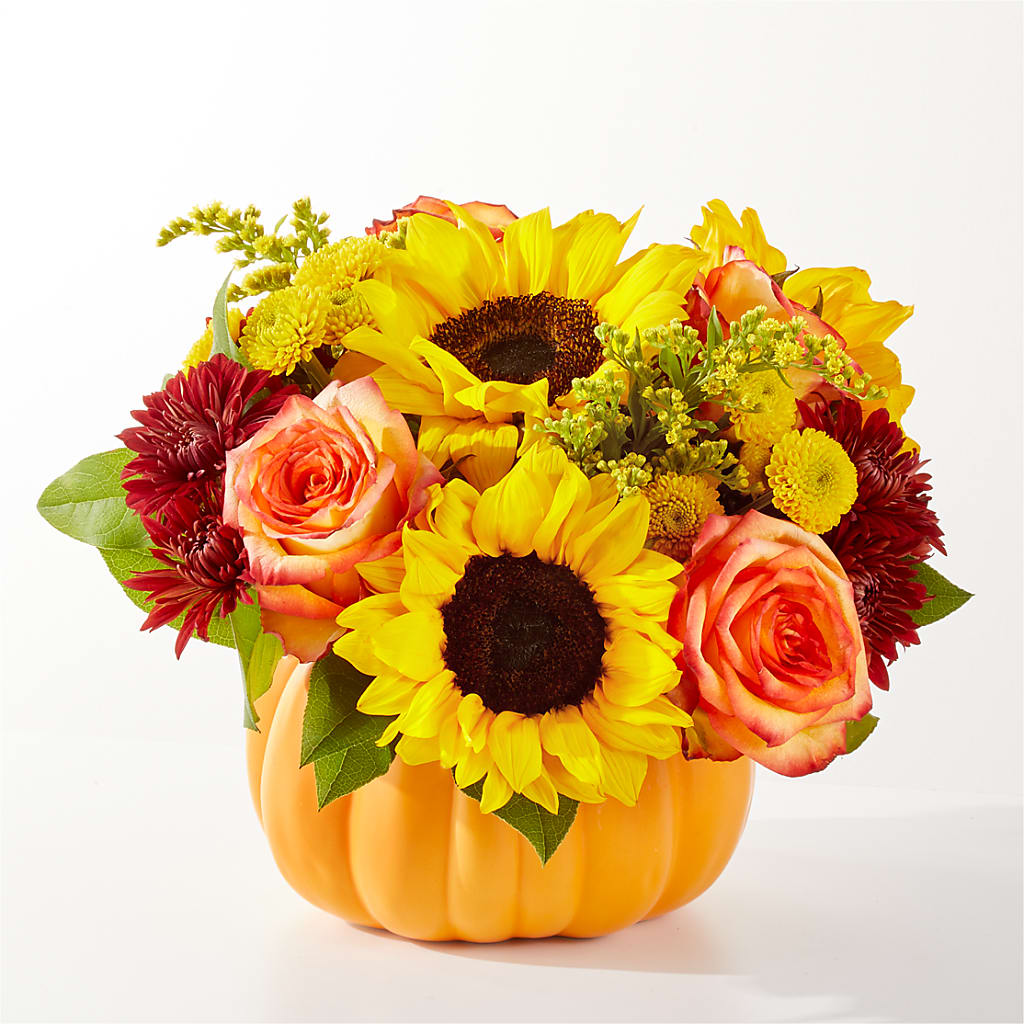 Golden Gourd Pumpkin Bouquet –  Awesome Blossom Flowers And Gifts, Citrus Heights CA