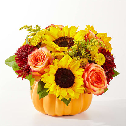 Golden Gourd Pumpkin Bouquet –  Awesome Blossom Flowers And Gifts, Citrus Heights CA
