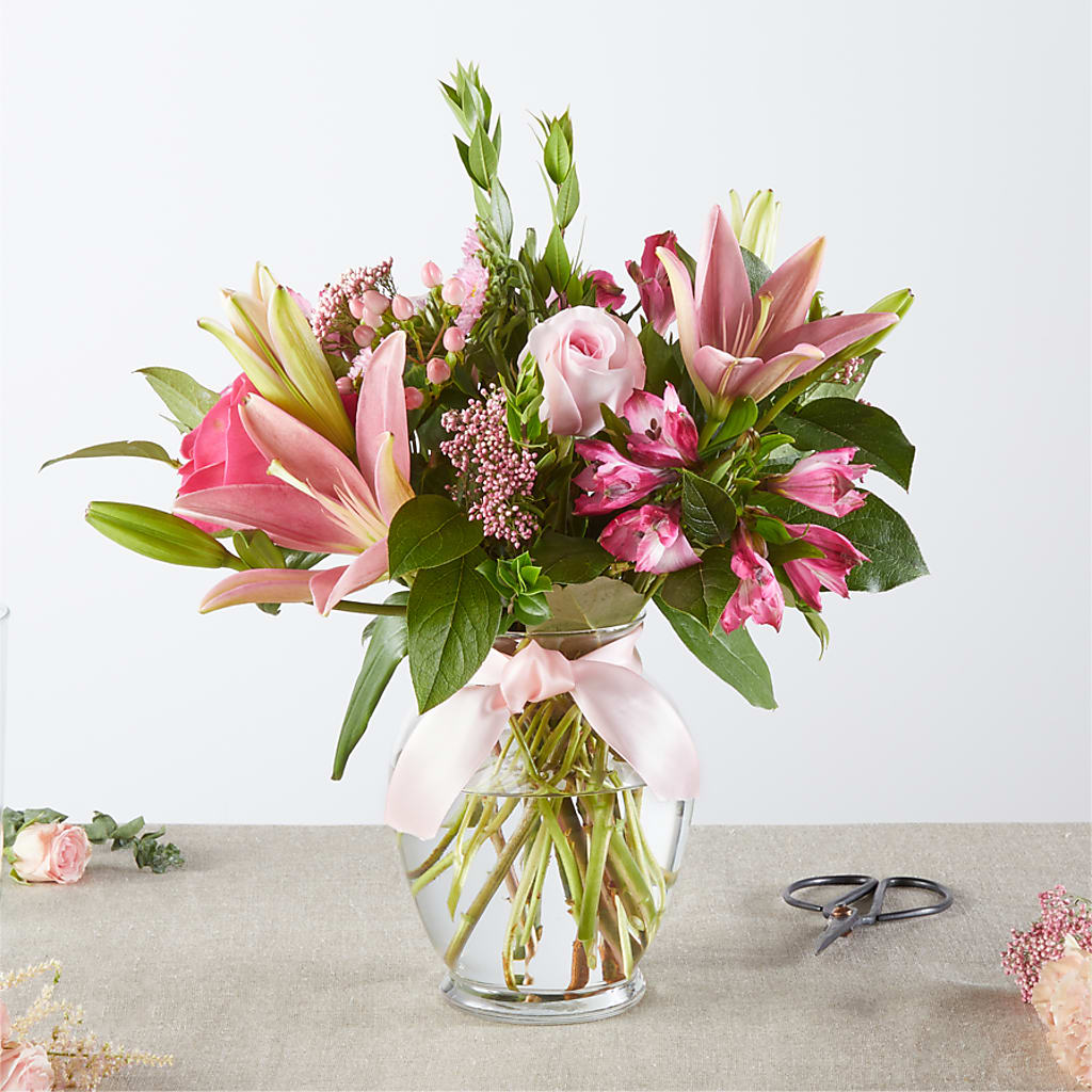 Pink Ribbon - A Florist Original –  Awesome Blossom Flowers And Gifts, Citrus Heights CA