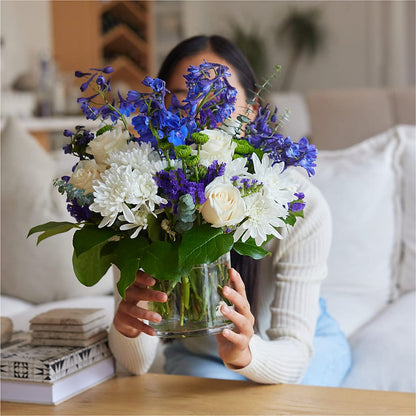 Cerulean Waves Bouquet –  Awesome Blossom Flowers And Gifts, Citrus Heights CA