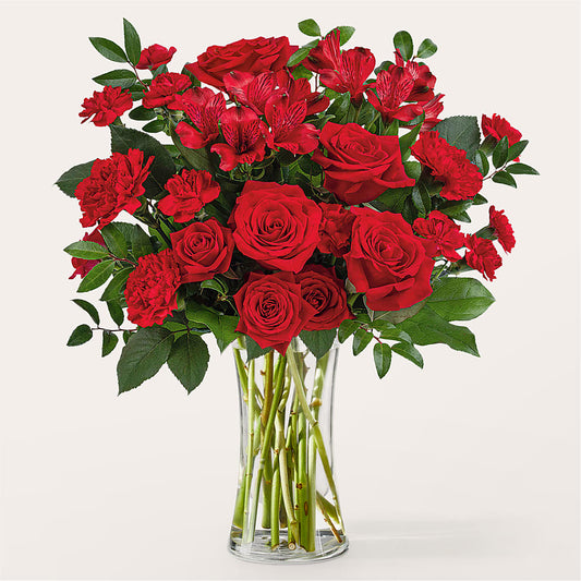 Brilliant Ruby Bouquet –  Awesome Blossom Flowers And Gifts, Citrus Heights CA