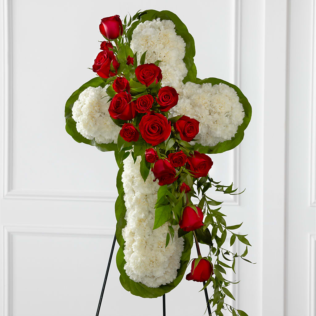 Floral Cross Easel –  Awesome Blossom Flowers And Gifts, Citrus Heights CA