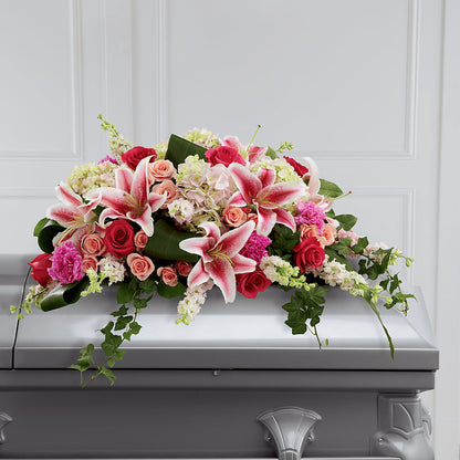 Splendid Grace Casket Spray –  Awesome Blossom Flowers And Gifts, Citrus Heights CA