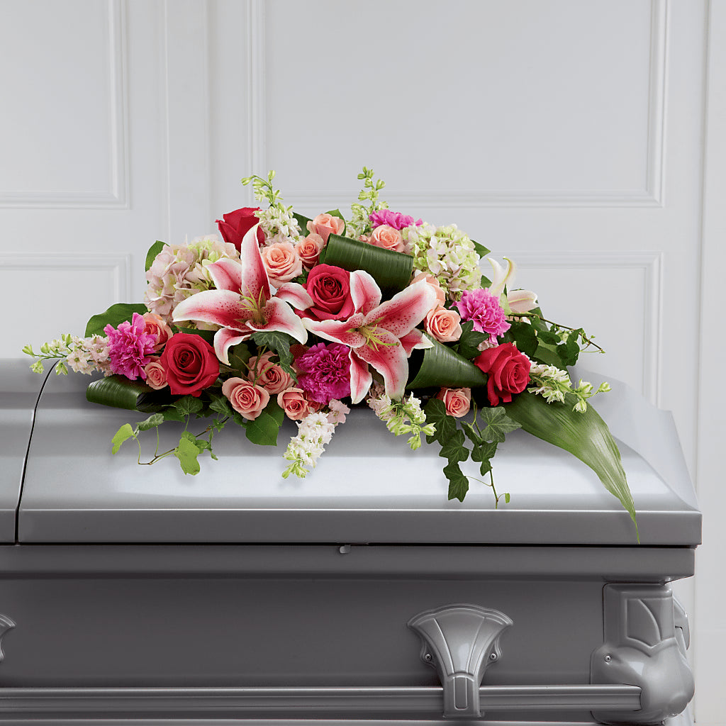 Splendid Grace Casket Spray –  Awesome Blossom Flowers And Gifts, Citrus Heights CA