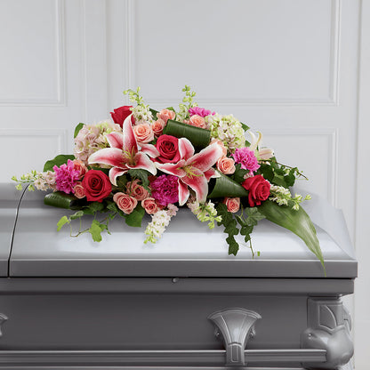 Splendid Grace Casket Spray –  Awesome Blossom Flowers And Gifts, Citrus Heights CA