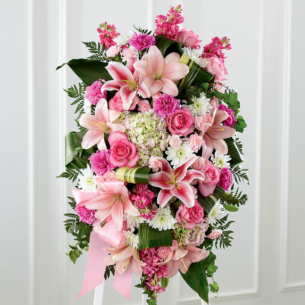 Comforting Standing Spray –  Awesome Blossom Flowers And Gifts, Citrus Heights CA