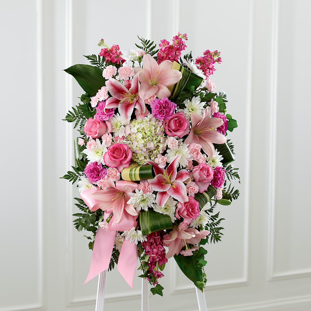 Comforting Standing Spray –  Awesome Blossom Flowers And Gifts, Citrus Heights CA