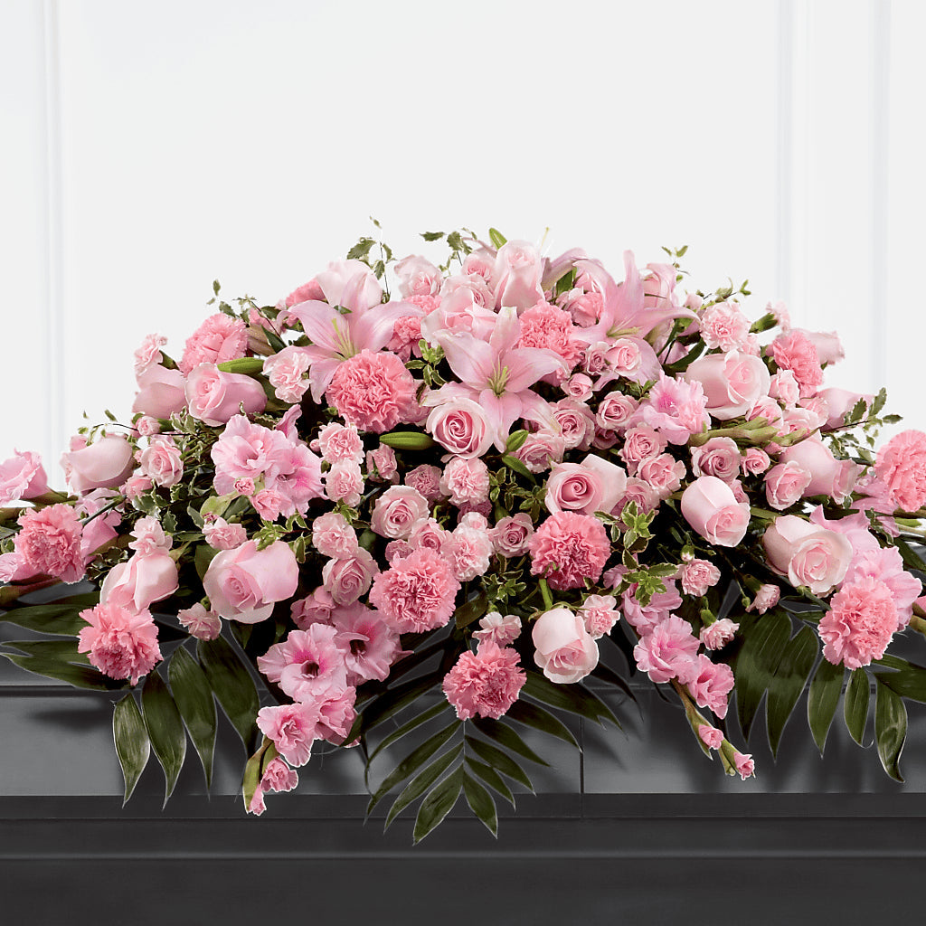Garden of Comfort Casket Spray (Standard) –  Awesome Blossom Flowers And Gifts, Citrus Heights CA