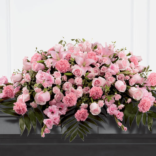 Garden of Comfort Casket Spray (Standard) –  Awesome Blossom Flowers And Gifts, Citrus Heights CA