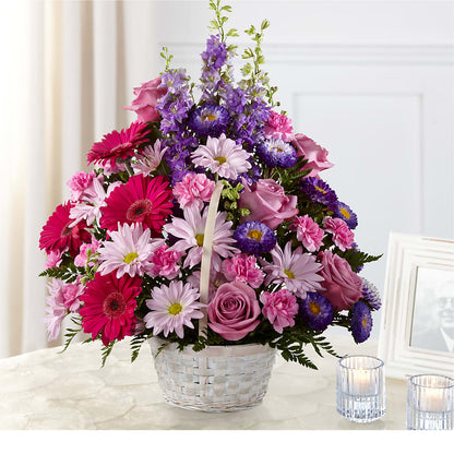 Pastel Peace Basket –  Awesome Blossom Flowers And Gifts, Citrus Heights CA