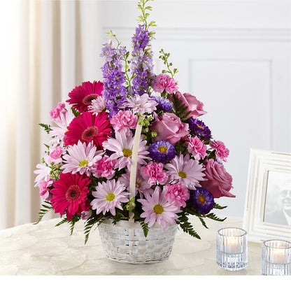 Pastel Peace Basket –  Awesome Blossom Flowers And Gifts, Citrus Heights CA