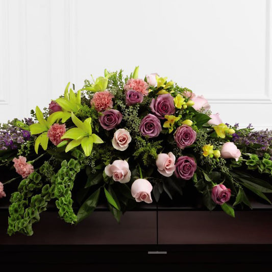 Forever Beloved Casket Spray –  Awesome Blossom Flowers And Gifts, Citrus Heights CA