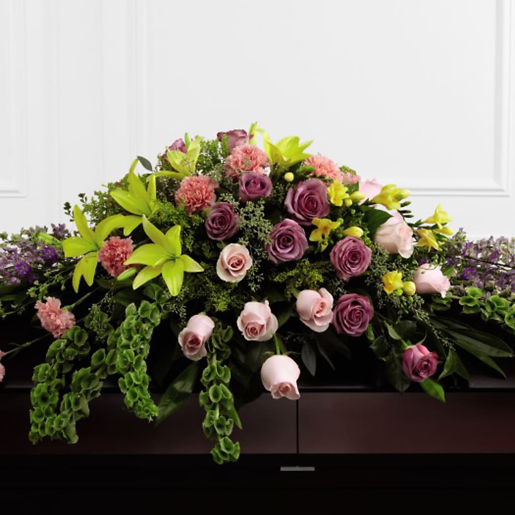 Forever Beloved Casket Spray –  Awesome Blossom Flowers And Gifts, Citrus Heights CA