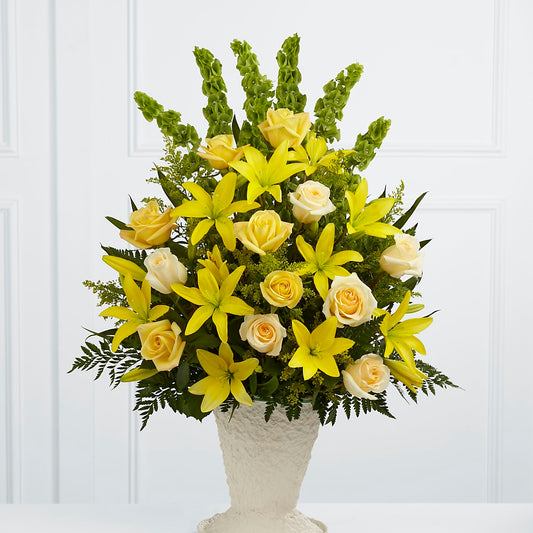 Golden Memories Arrangement –  Awesome Blossom Flowers And Gifts, Citrus Heights CA