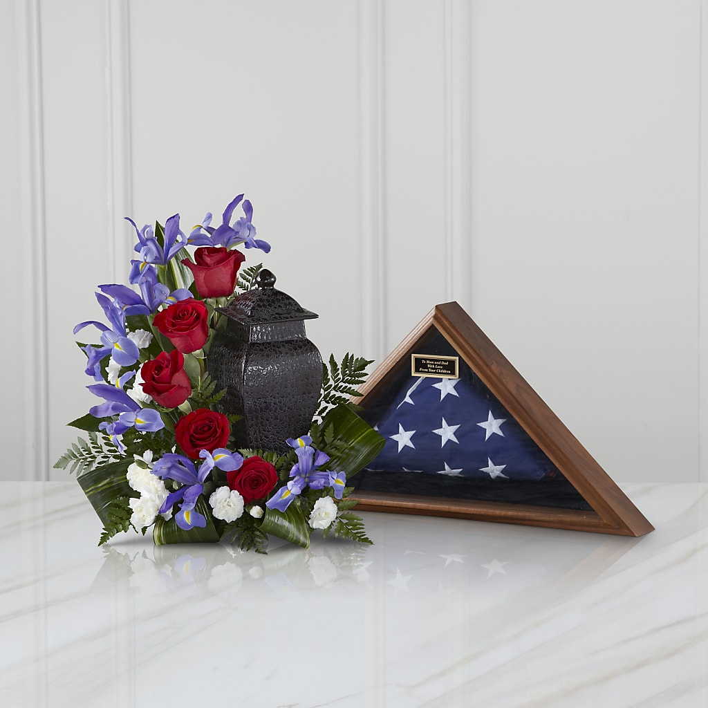 Patriotic Tribute Arrangement –  Awesome Blossom Flowers And Gifts, Citrus Heights CA