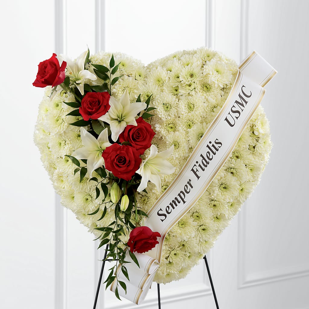 Heartfelt Hero Standing Heart –  Awesome Blossom Flowers And Gifts, Citrus Heights CA