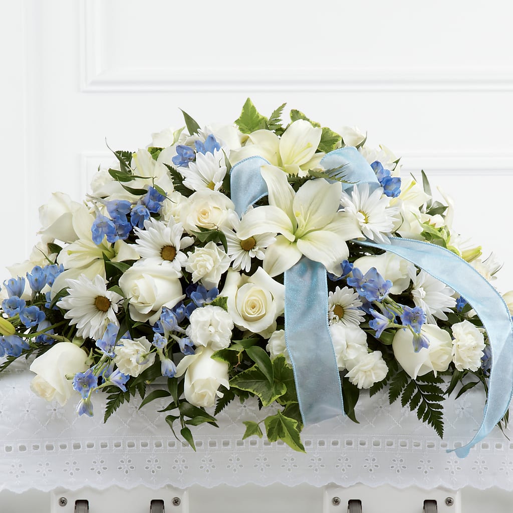 Tender Treasure Casket Spray –  Awesome Blossom Flowers And Gifts, Citrus Heights CA