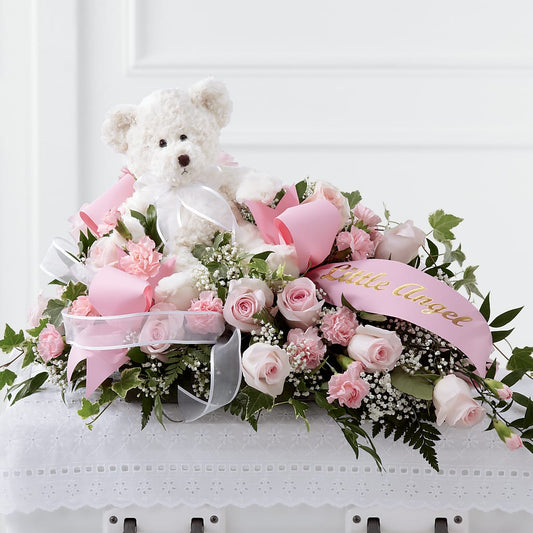 Touch of Sympathy Casket Spray –  Awesome Blossom Flowers And Gifts, Citrus Heights CA